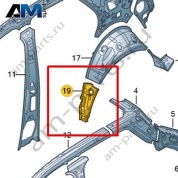 Удлинитель боковины Volkswagen T-Roc 2018-2024 2GA809678