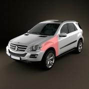 Крыло переднее левое Mercedes ML W164 A1648810101