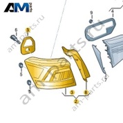 Светодиодный задний правый фонарь Volkswagen T-Roc Cabrio 2020-2024 2GC945096D