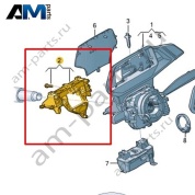 Крепежная пластина для подрулевых переключателей Volkswagen id3 2020-2024 1EA953223