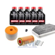 Комплект для ТО-2/4 для Audi A7 (4G) 1.8/2.0TFSI (2015-н.в.) с маслом Motul 5W30