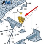 Опора Audi Q7 (4M) 2016-2024 4M0813314D