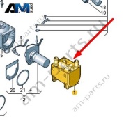 Корпус теплообменника Audi Q7 (4M) 2016-2024 4M0819061