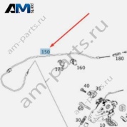 Трос ручного тормоза A2044201485 для Mercedes C-class W204