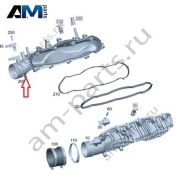 Впускной коллектор справа для Mercedes W223 AMG S63 (M177) A1770983100