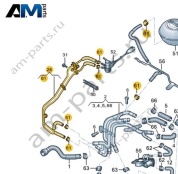 Шланг системы охлаждения VAG 04L121444E