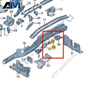 Соединительный элемент Volkswagen id-Buzz 2023-2024 1N3803510