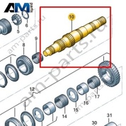 Главный вал VAG 0F6311461A