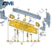 Задняя панель 5HG813301 на Volkswagen Golf 8 2019-2026