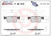 Передние тормозные колодки (P06070) Brembo на BMW 3 Серии 2012-2015 318dX