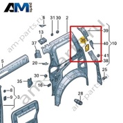 Крепление д/преднатяжителя РБ Volkswagen id-Buzz 2023-2024 1T3810427