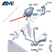 Бачок ОЖ для Mercedes W205 AMG C63 (M177) A2055005700