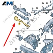 Замыкающая панель Audi A6 (C8) 2019-2024 4K0805030A