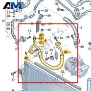 Шланг хладагента VAG 1K0820721CG