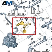 Держатель топливопровода VAG 059130381AC