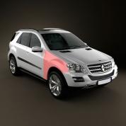 Крыло переднее правое Mercedes ML W164 A1648810201