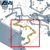 Шланг ОЖ с быстроразъемной муфтой Volkswagen id3 2020-2024 1EA121051N