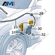 Ручка замка капота VAG 6RD823533A82V на Volkswagen 2021-2026