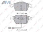 Колодки тормозные передние LYNX для Tiguan (2007-2011) BD-8038
