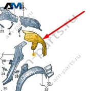 Стойка D Audi Q8 2019-2024 4M8809027A
