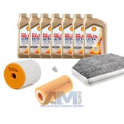 Комплект фильтров для ТО-1/3 Audi A6 (C7) 3.0TDI с маслом Shell 0W30