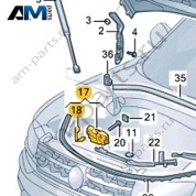 Замок капота 3ED823509 для Volkswagen Golf 8 2019-2026