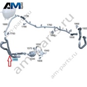 Сдвоенный шланг от бачка на помпу и разъем для Mercedes W465 AMG G63 (M177) A4655001704