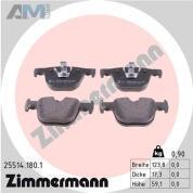 Задние тормозные колодки (25514.180.1) ZIMMERMANN для BMW 3 Серии 2012-2015 330d/330dX