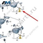 Вакуумный привод Audi A8 (D4) 2014-2017 4H0253835