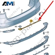 Крепежная планка Audi A6 (C8) 2019-2024 4K0807900