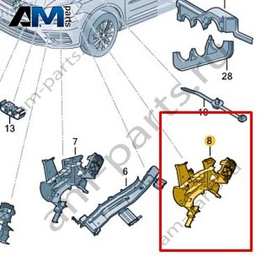 Канал для кабеля Volkswagen Scirocco 2015-2018 1K8971615EКупить канал для кабеля 1K8971615E на Фольксваген Сирокко 2015-2018 на выгодных условиях