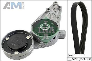 Комплект замены ремня генератора INA (529009610) Volkswagen B5 (1997-2005) 1.8T
