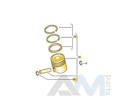 Поршень на Audi Q7 (4M) рестайлинг 3.0TDI CVMD 059107065JT