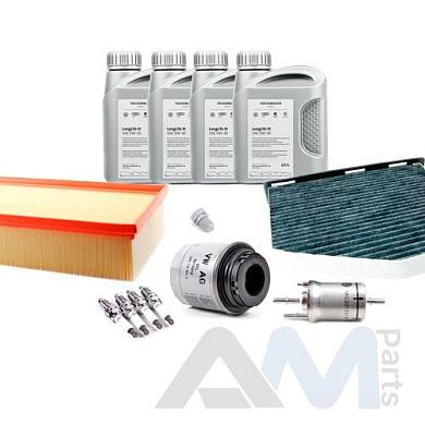 Оригинальный комплект ТО-4 Volkswagen на Scirocco 1.4 TSI 160 л.с. (масло LL3 с допуском 504/507)