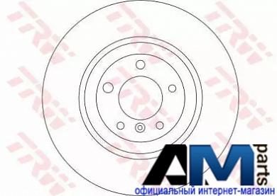 Передние тормозные диски 345х30 Фольксваген Сирокко DF4350S TRW
