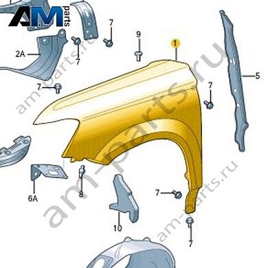 Переднее левое крыло Volkswagen Taos 2021-2023 2GL821021Купить переднее левое крыло 2GL821021 Фольксваген Таос 2021-2023- выгодные цены