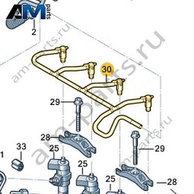 Обратный трубопровод VAG 04L130235EКупить обратный трубопровод 04L130235E Фольксваген/Ауди/Шкода на выгодных условиях