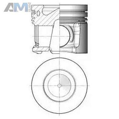 Поршень с кольцами (KOLBENSCHMIDT) 41494610 для BMW X3 E83 2006-2010 2.0d