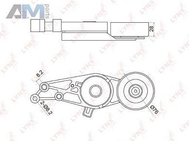 Натяжитель приводного ремня PT3001 (LYNXauto) для автомобилей VAGЗаказать натяжитель приводного ремня PT3001 производства LYNXauto для Фольксваген/Ауди/Шкода на выгодных условиях