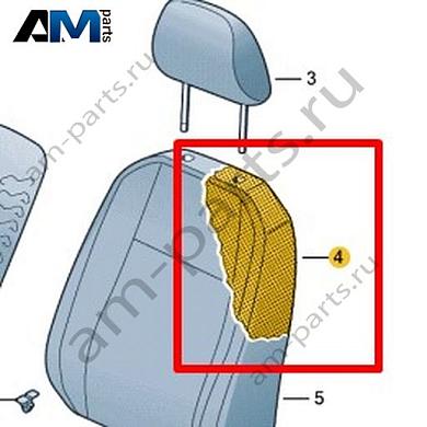 Наполнитель спинки Volkswagen id-Buzz 2023-2024 1T3881776DКупить наполнитель спинки 1T3881776D Фольксваген id-Buzz 2023-2024- акция