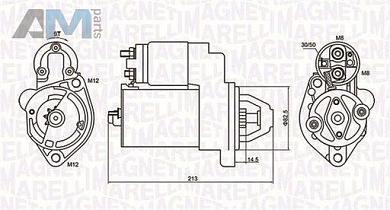 Стартер (063720612010) MAGNETI MARELLI для Volkswagen Passat B5 (1997-2005)