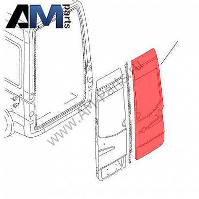 Дверь распашная задняя с окном правая Crafter 2E1827092B