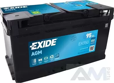 Аккумулятор AGM 92AH (EK950) EXIDE для BMW X7 (G07)