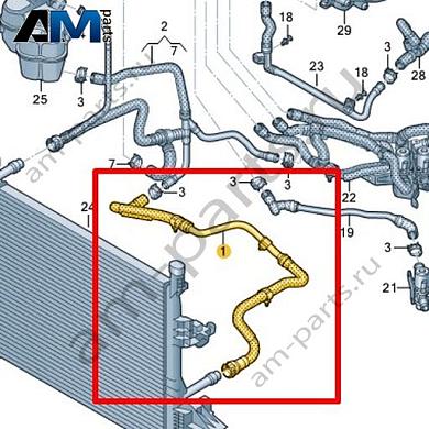 Шланг ОЖ с быстроразъемной муфтой Volkswagen id3 2020-2024 1EA121051NКупить шланг ОЖ с быстроразъемной муфтой 1EA121051N для Фольксваген id3 2020-2024 на выгодных условиях