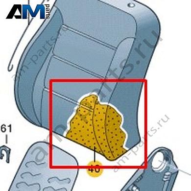 Наполнитель спинки Volkswagen AMAROK 2013-2016 2H0881775FКупить наполнитель спинки 2H0881775F Фольксваген Амараок 2013-2016 на выгодных условиях