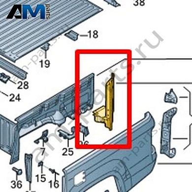Стойка D Volkswagen AMAROK 2013-2016 2H5809290AКупить стойку D 2H5809290A Фольксваген Амараок 2013-2016 по минимальной цене