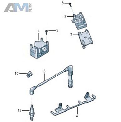 Комплект проводов высокого напряжения VAG 026905409AКупить комплект проводов высокого напряжения 026905409A для Фольксваген/Ауди/Шкода- выгодные цены