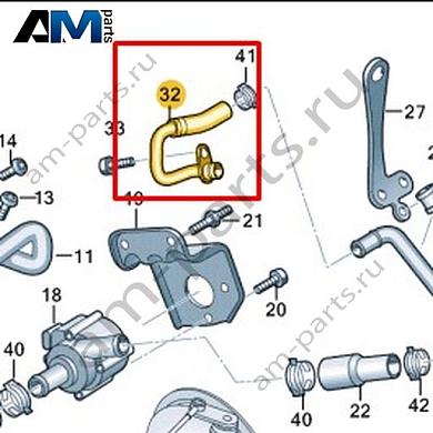Шланг системы охлаждения VAG 06M145920DКупить шланг системы охлаждения 06M145920D на Фольксваген/Ауди/Шкоду- выгодные цены