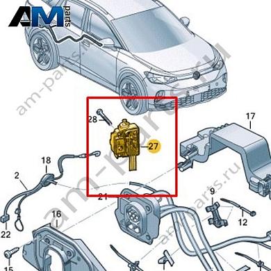 Исполнительный механизм блокировки Volkswagen id3 2020-2024 1EA915651BКупить исполнительный механизм блокировки 1EA915651B на Фольксваген id3 2020-2024 на выгодных условиях