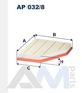 Воздушный фильтр FILTRON (AP032/8)  BMW 4 серия (F32/F33/F36) 418i